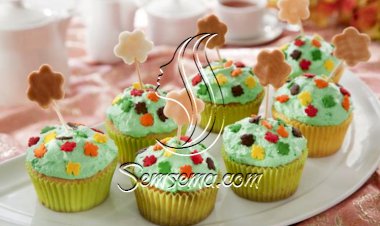 كب كيك الربيع الشهي