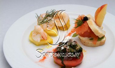 السالمون والروبيان بالجبن