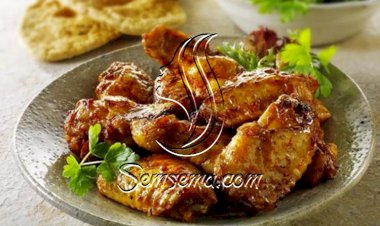 جوانح دجاج مع صلصة الزعفران