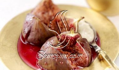 فاكهة التين المحشوة بالشوكولاتة اللذيذة