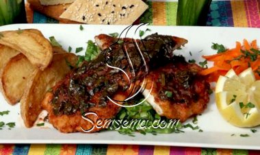 السمك والسبانخ وجبة مغذّية