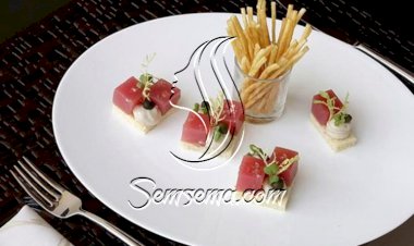 تناولي مقبلات التونة مع صلصة لحم العجل