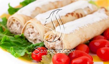 رقائق الكريب بدجاج طبق خاص لغداء مميز