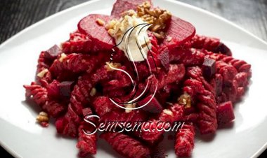 المعكرونة والشمندر الغنية بالفيتامينات