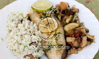 لغداء يوم الإجازة السمك مع الرز