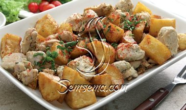 شيش طاووق مع مكعبات بطاطس.. لوجبة بنكهة مميزة