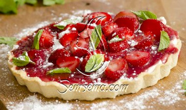 تارت الفراولة بالكاسترد الشهي