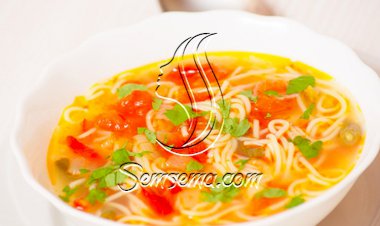 شوربة الخضار بالشعيرية