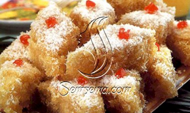 حلا السميد بجوز الهند سهل وسريع التحضير