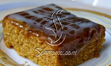 البسبوسة بالكراميل الشهية