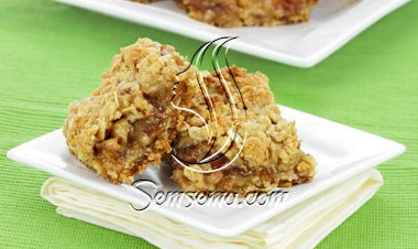 مربعات التمر والكراميل الشهية