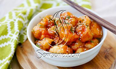 دجاج تاي بالصلصة الحامضة الحلوة المميزة