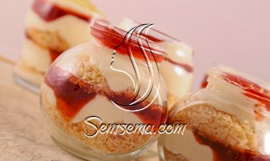 ترايفل الكنافة بكريمة الليمون والتوت الشهية