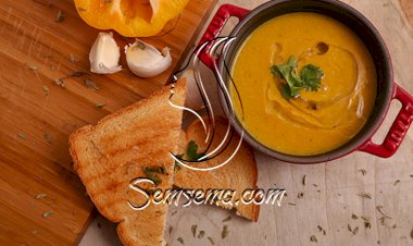 شوربة الفلفل الأصفر الحلو
