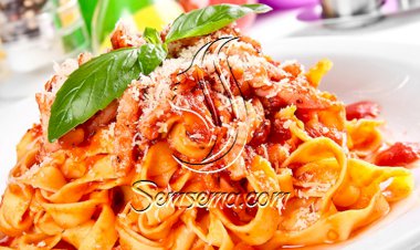 معكرونة باللحم وجبن الموزاريلا.. لوجبة مميزة