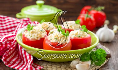 طماطم محشوة بالجبن لرجيم متوازن