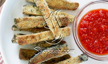 أصابع الباذنجان المتبلة المشوية للرجيم
