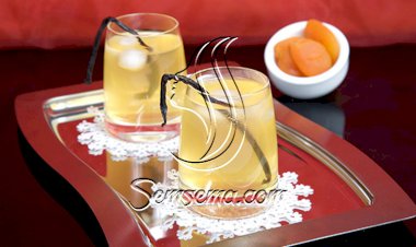 عصير المشمش بنكهة الفانيلا