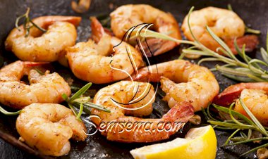 روبيان جمبري بالبهارات الخفيفة للرجيم