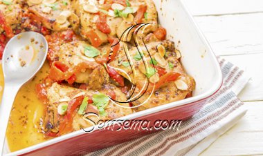 دجاج بالعسل واللوز.. حلو وشهي