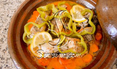 طاجن السمك مع الخضار للرجيم