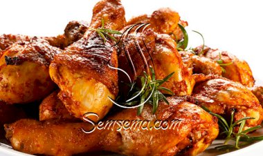 أفخاذ الدجاج المشوية لوجبة شهية