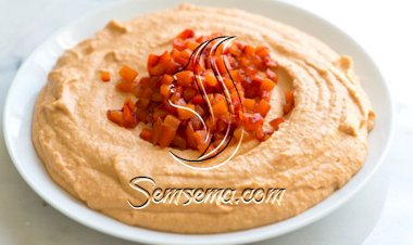 الحمص بالفلفل الأحمر