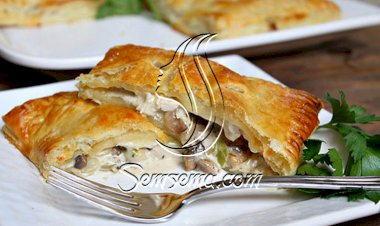 البف باستيري بحشوة الفطر.. مقبلات مميزة