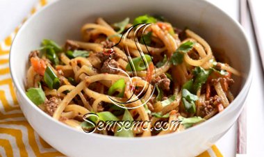 نودلز باللحم لرجيم متوازن