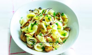 معكرونة الأوريكيتي والفطر.. من المطبخ الإيطالي