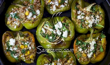 فلفل محشو بالكينوا لرجيم مثالي