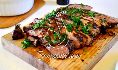 شرائح لحم الضأن المشوية والشهية