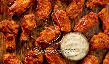 أجنحة الدجاج بصلصة الباربكيو الشهية