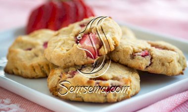 كوكيز الفراولة بالجبنة الكريمية