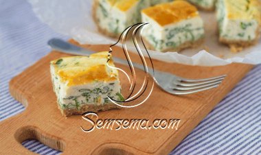 عجة السبانخ بالجبن