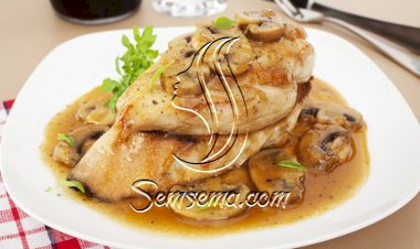 دجاج بالليمون وصوص الفطر للرجيم