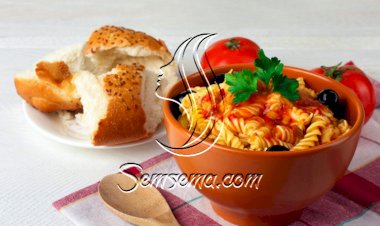 باستا بالفلفل الرومي والزيتون لرجيم مثالي