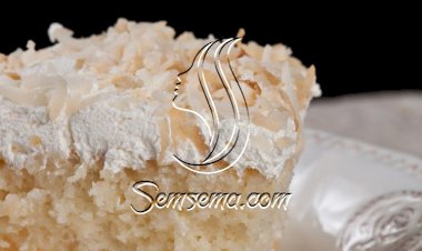 طريقة كيك جوز الهند بالكريمة الغنية