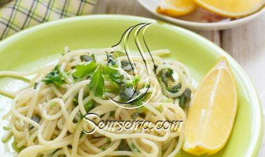 باستا بالليمون والكزبرة