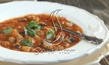 شوربة العدس بالباذنجان وجبة صحية متكاملة