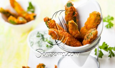 أصابع الكوسا المقرمشة للرجيم