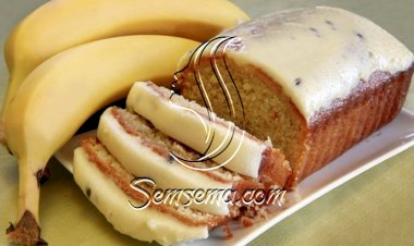 كيك الموز بتغليفة الجبنة الكريمية