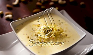 حلوى الأرز بالزعفران