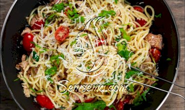 سلطة سباغيتي بالخضار