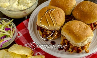 ساندويش الدجاج بصوص الباربكيو