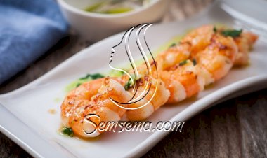 جمبري بالثوم والليمون الأخضر لرجيم مثالي