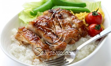 الدجاج المشوي بصلصة الترياكي