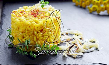 أرز بالزعفران والبطاطس