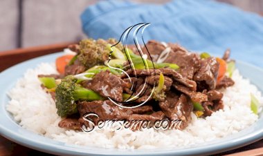 الستيك مع الأرز لوجبة مميزة