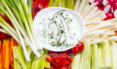 مقبلات الجبنة الكريمية بالخضار